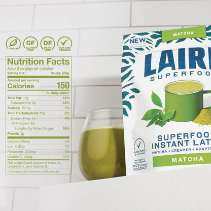 Instafuel Matcha Plus Creamer Polvo De Té Verde Matcha Latte Antioxidante Sin Lácteos Vegano