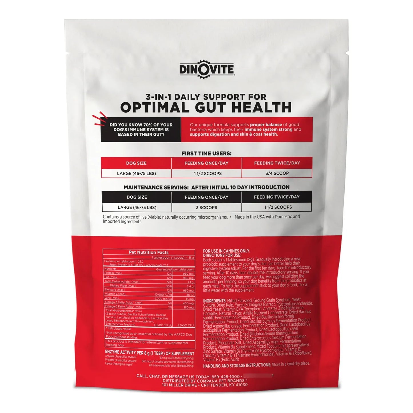 Probiótico Omega 3 Para Perros Alivia Puntos Calientes y Mejora Digestión