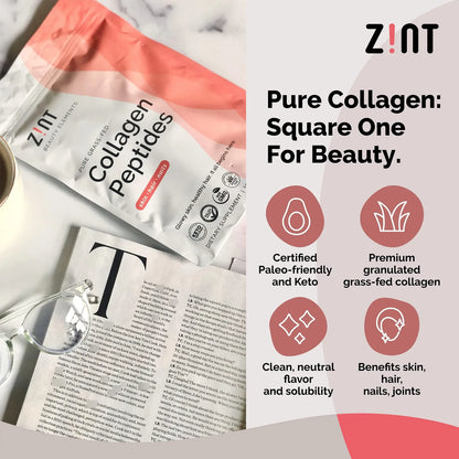 Polvo De Péptidos De Colágeno Hidrolizado Tipo I Y III 454g Piel Cabello Uñas