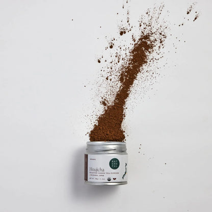 Té Verde Tostado Orgánico Houjicha En Polvo Sabor Suave Y Terroso 3.53 Oz
