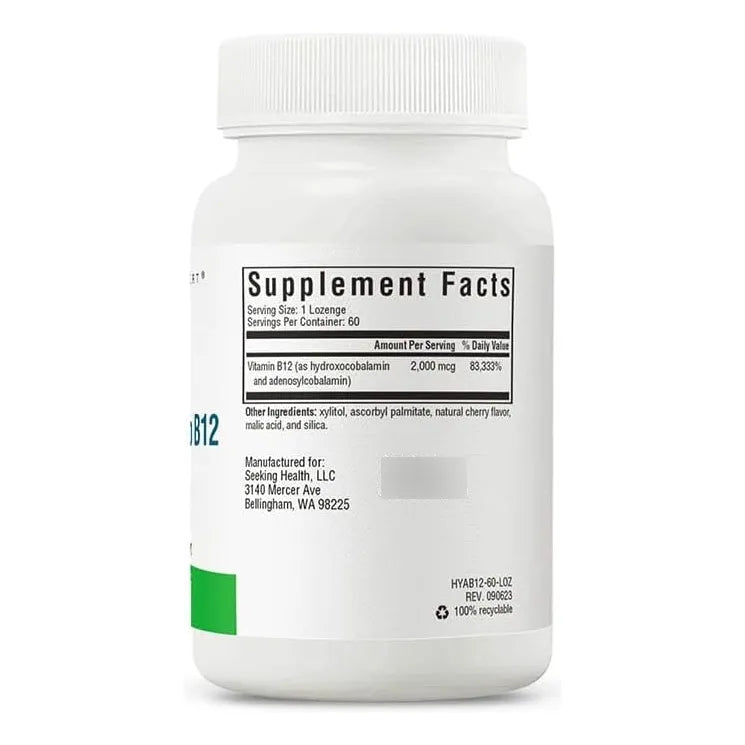 Vitamina B12 2000 Mcg Energia Enfoque Metilacion Soporte Neurologico Vegano