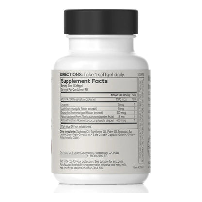Cápsulas Blandas De Carotenoides Shaklee Carotomax 90 Unidades Antioxidantes Para Salud Ocular