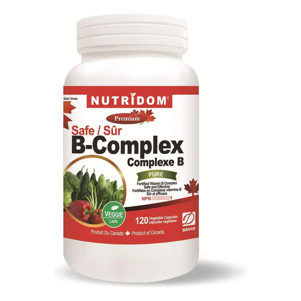 Complejo De Vitamina B 200 Mg 120 Cápsulas Energía Y Bienestar Vegano