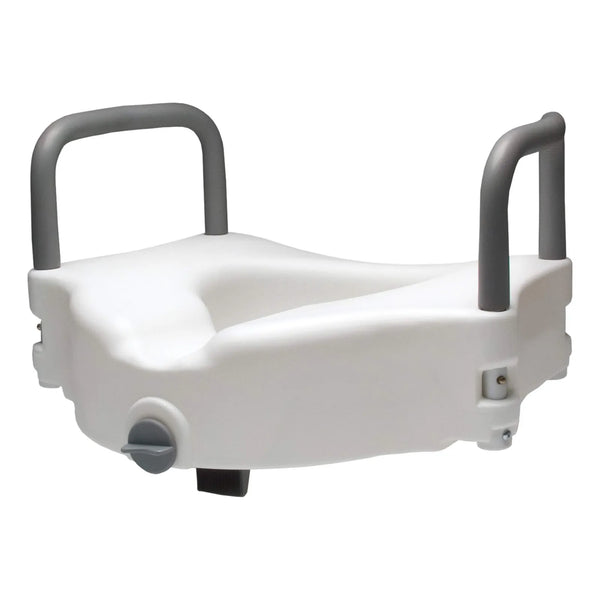 Elevador De Inodoro Alto Con Reposabrazos Extraíbles 4 Pulgadas De Altura