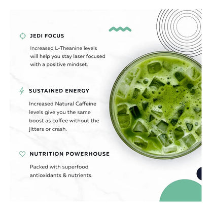 Té Matcha Energy 40g Alta Cafeína 170mg Enfoque Energía Sostenible