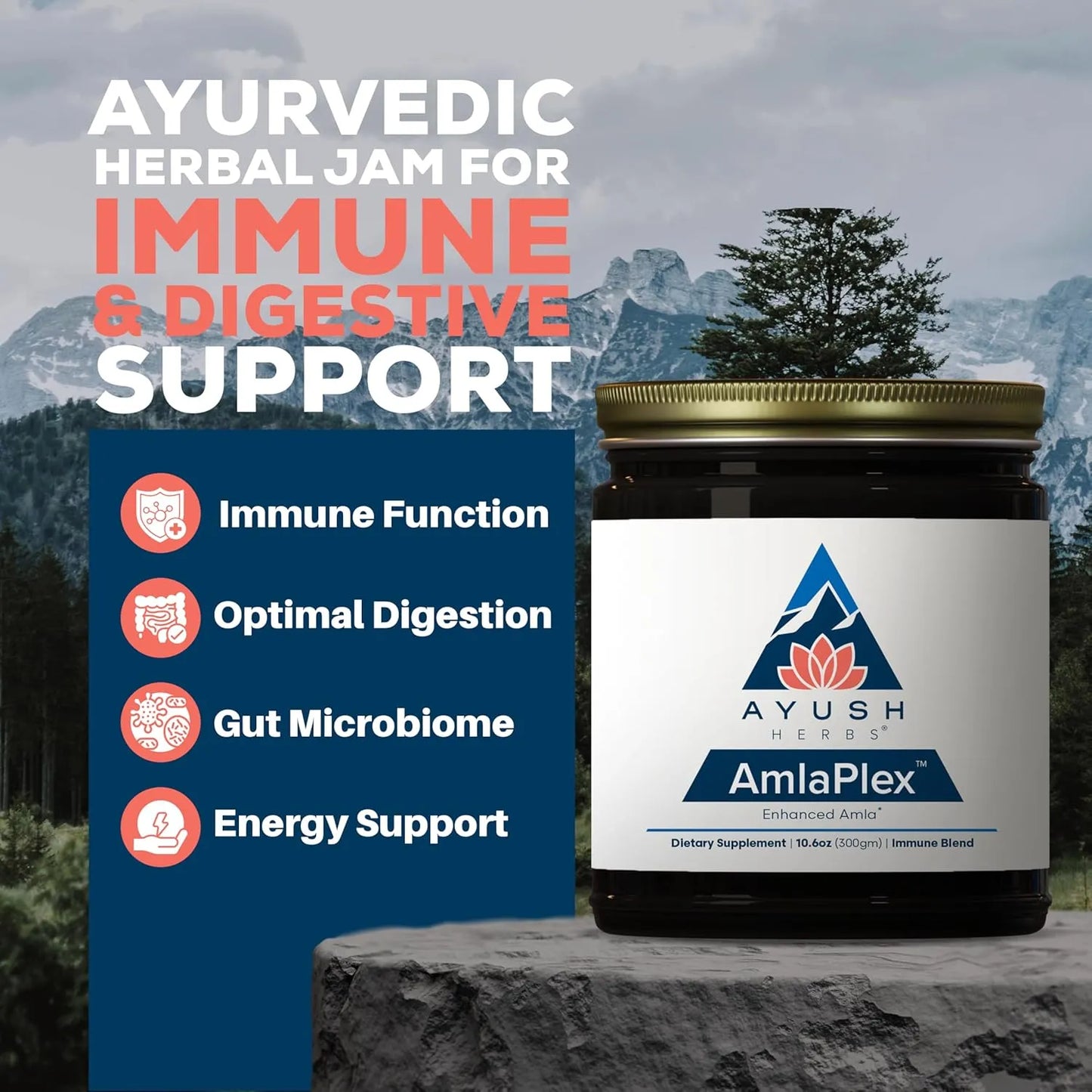 Mermelada Organica Amla Plex Tónico Digestivo Apoyo Inmunologico Vitamina C