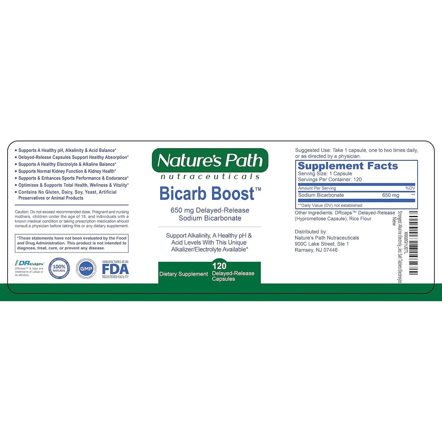 Tabletas De Bicarbonato De Sodio 650 Mg Electrolitos Hidratacion Alcalinizante