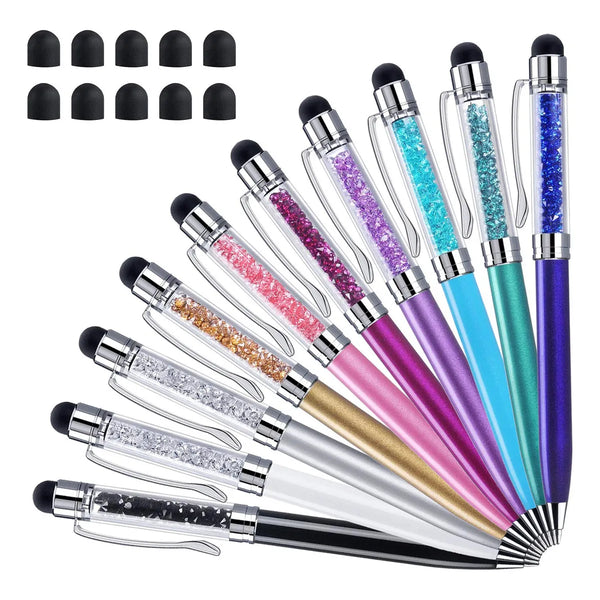 Bolígrafos Táctiles 2 En 1 De Cristal 10 Unidades Punta Media