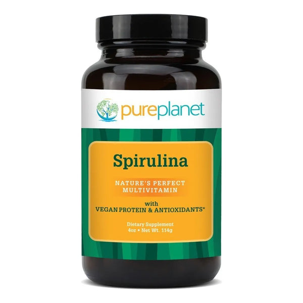 Polvo De Espirulina Premium 4 Oz Fuente Natural De Proteina Y Nutrientes