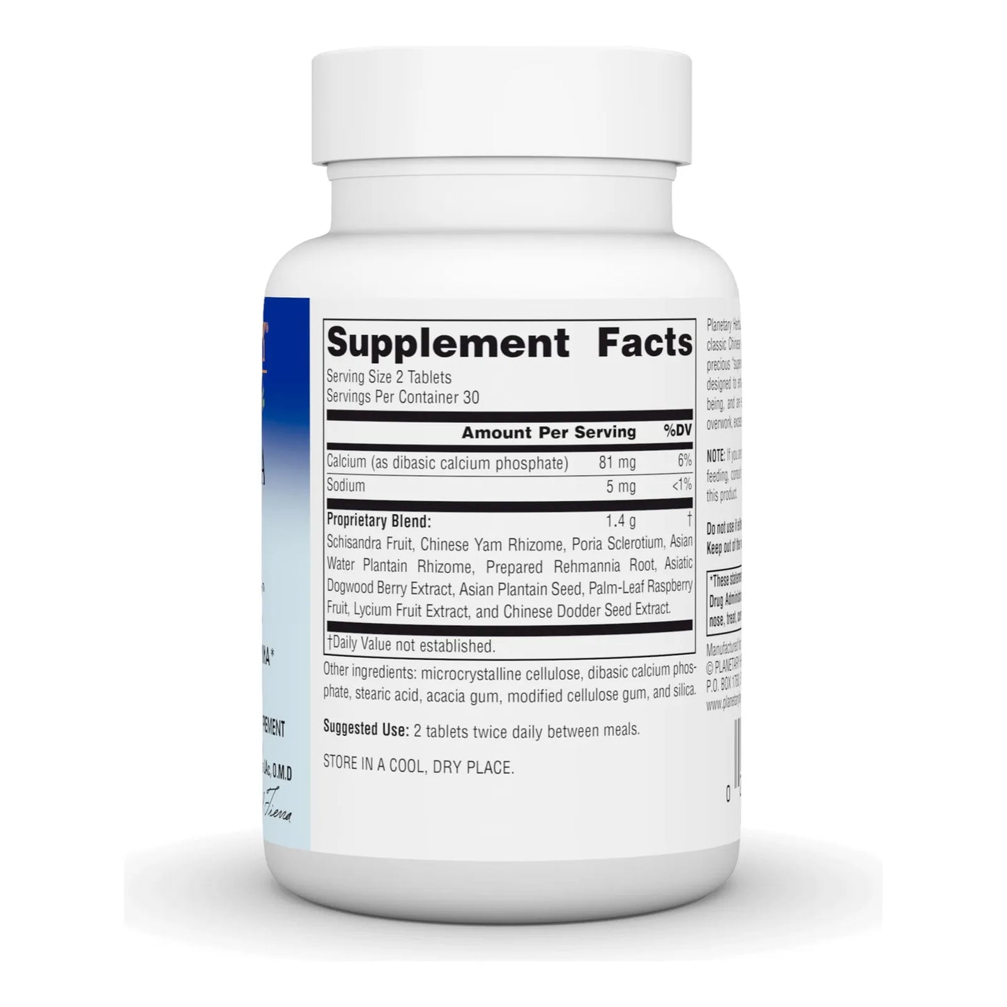 Complejo Suprarrenal Schisandra 710mg Con Rizoma De Ñame Y Poria 60 Tabletas Energía Natural