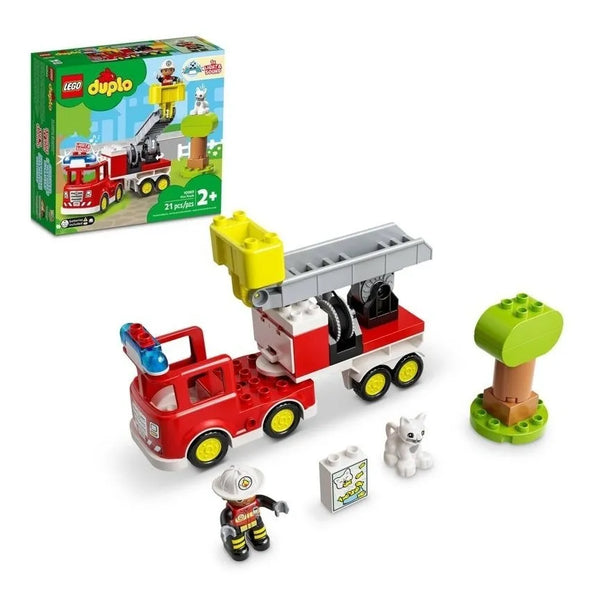 Kit De Construcción Lego Duplo Camión De Bomberos 10969 Con Luces Y Sonido