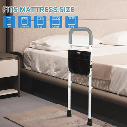 Rieles Ajustables De Cama Para Adultos Mayores Soporte 350 Lbs Antideslizante