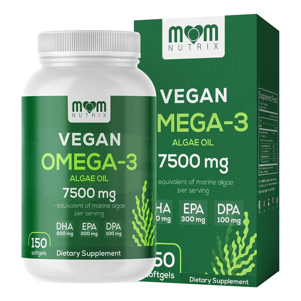 Aceite De Algas Omega 3 DHA EPA DPA Vegano 150 Cápsulas Blandas Orgánico