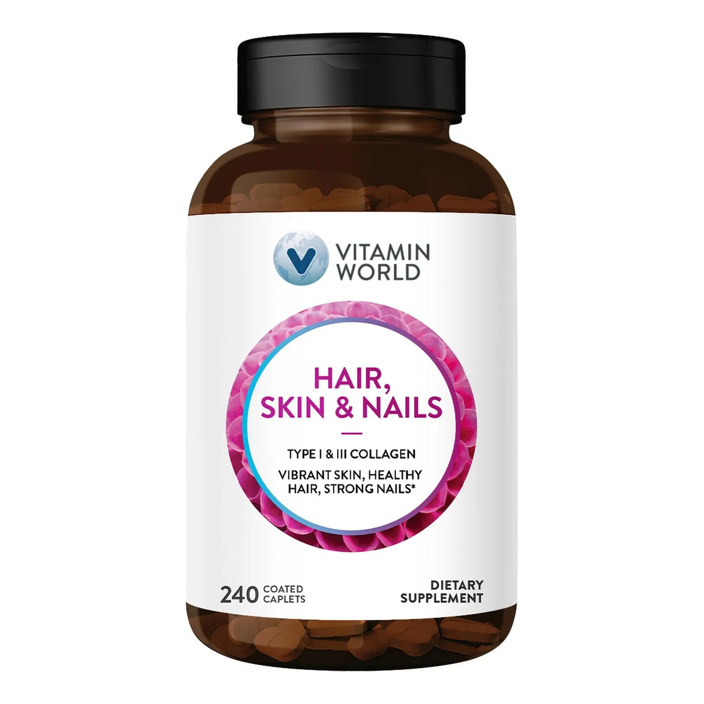 Cápsulas Fórmula 240 Cabello Piel Uñas Colágeno Tipo I Y III Biotina 3000mcg