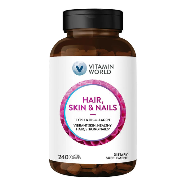 Cápsulas Fórmula 240 Cabello Piel Uñas Colágeno Tipo I Y III Biotina 3000mcg