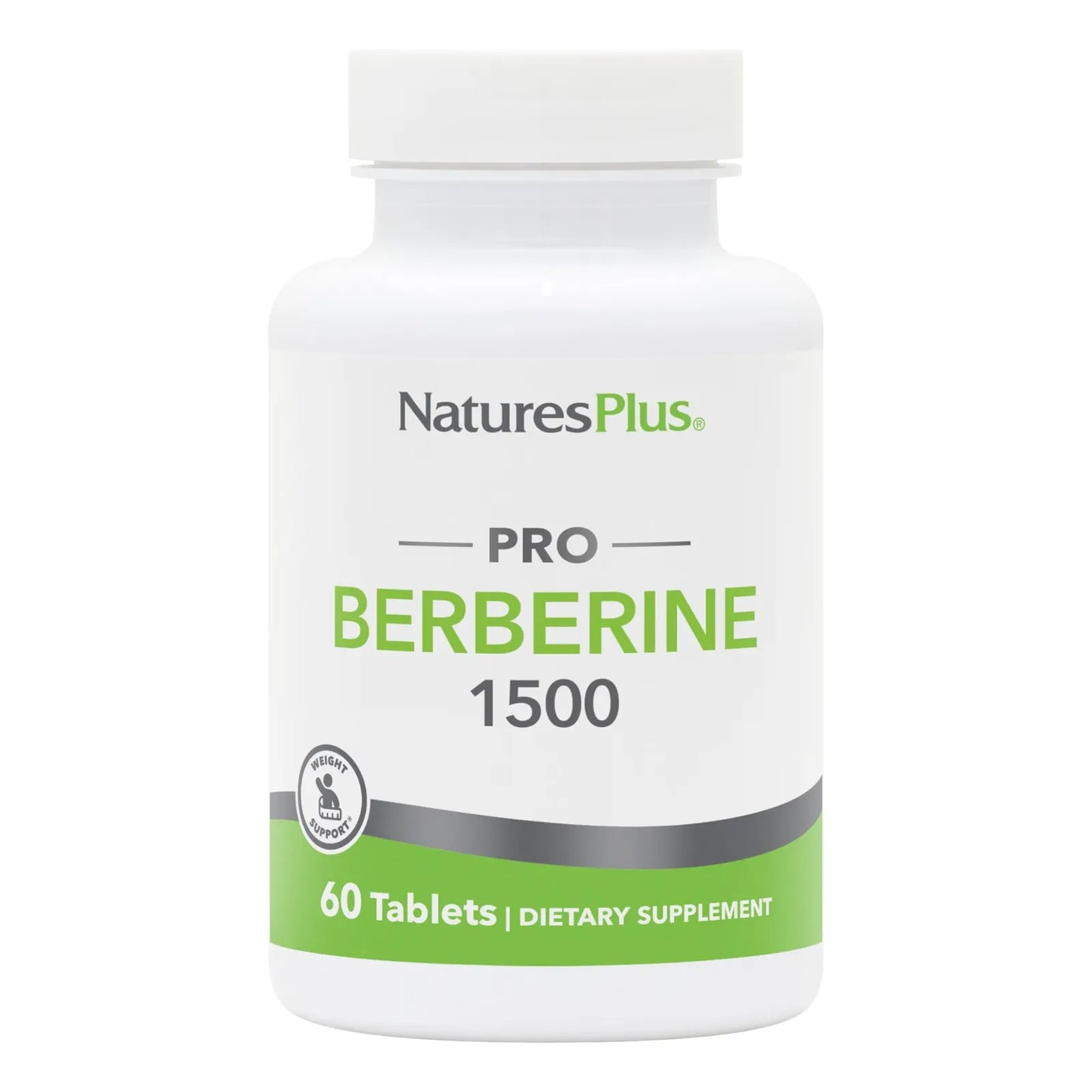 Berberina 1500 Mg Natures Plus Pro 60 Tabletas Metabolismo Saludable