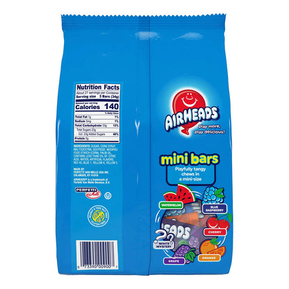 Mini Barras De Caramelo Airheads Sabores Frutales Variados Bolsa De 80 Unidades