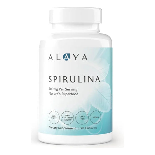 Capsulas De Espirulina Pura 500 Mg 90 Unidades Energia Natural Vegano Sin Omg