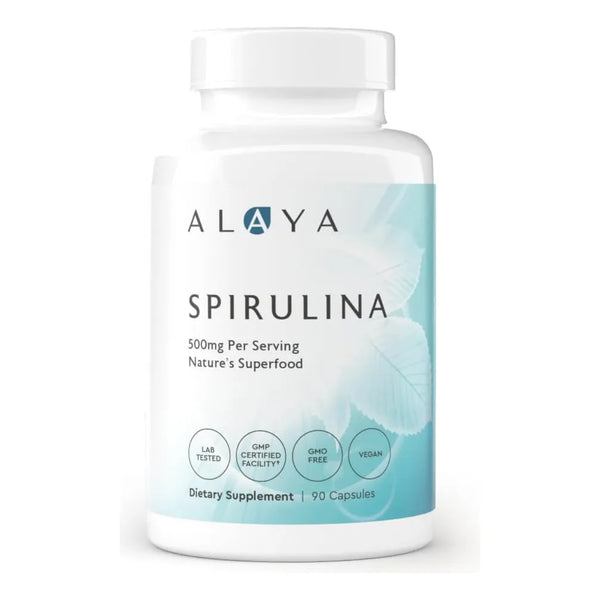 Capsulas De Espirulina Pura 500 Mg 90 Unidades Energia Natural Vegano Sin Omg
