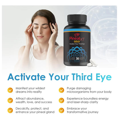 Pineal XT Gold Suplemento Para Descalcificar La Glandula Pineal Y Activar El Tercer Ojo