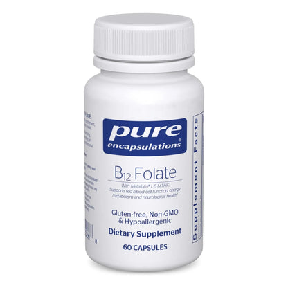 Vitamina B12 Con Folato Soporte Nervioso Cognitivo Y Energia 60 Capsulas