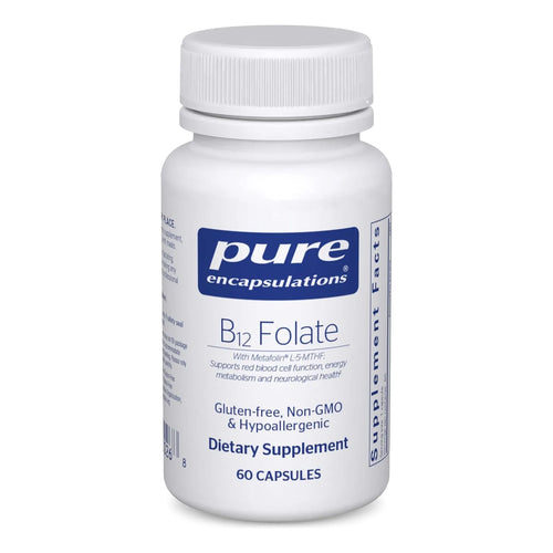 Vitamina B12 Con Folato Soporte Nervioso Cognitivo Y Energia 60 Capsulas