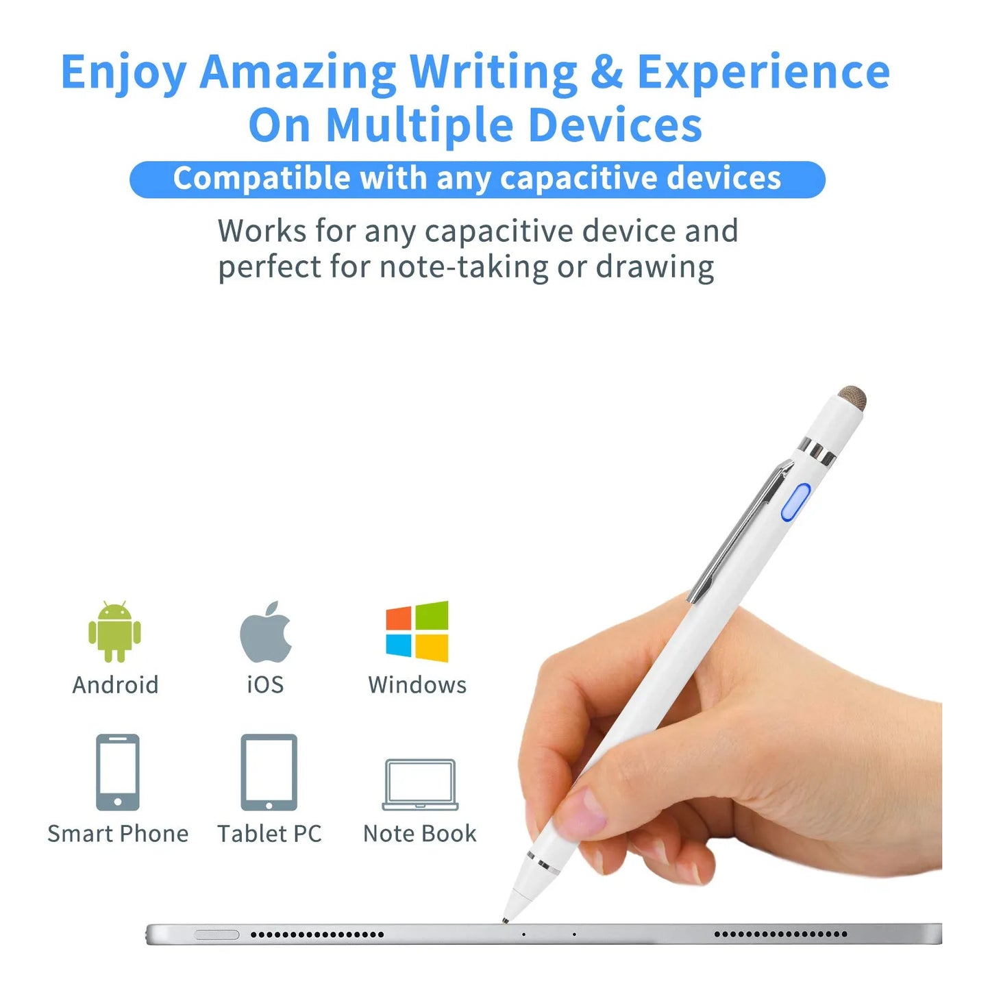 Lápiz Digital Ultrafino 0.15 Mm Para iPad Compatibilidad Amplia Precisión Profesional