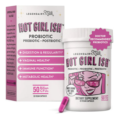 Hot Girl Ish Probióticos Diarios Mujeres 50 Mil Millones Ufc 20 Cepas Prebióticos Postbióticos