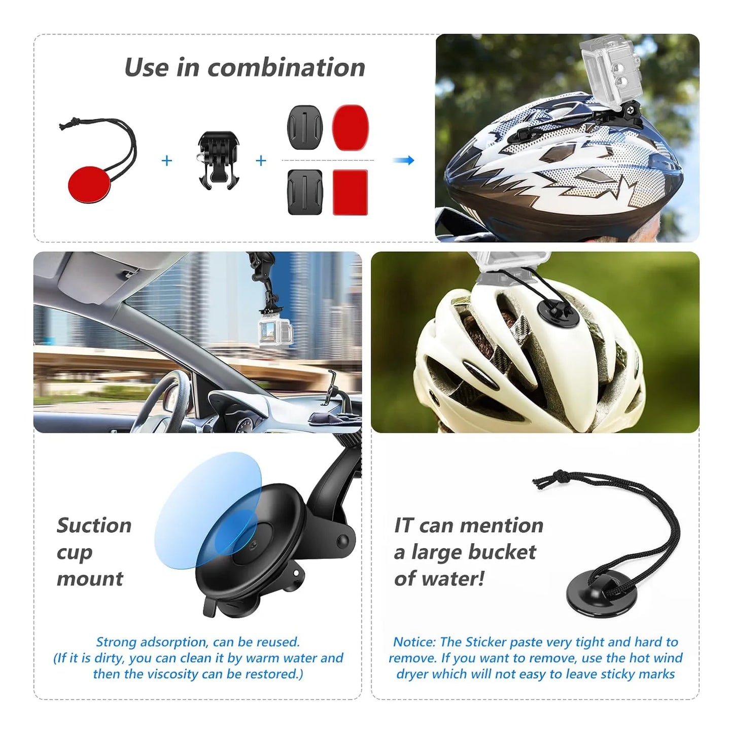 Kit Accesorios Cámara Deportiva Universal 50 En 1 Para GoPro DJI Y Más
