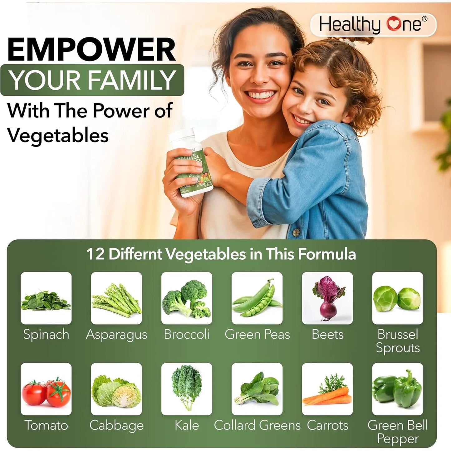 Suplemento 27 Frutas Y Verduras En Capsulas Nutricion Integral Healthy One