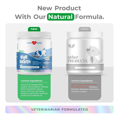 Apoyo Ocular Para Perros 90 Masticables Suaves Omega 3 Salud Visual