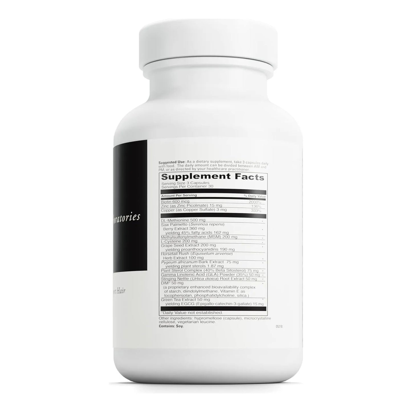 Suplemento Capilar DAVINCI Labs Hair Effects Con Biotina Zinc Y Cobre Para Cabello Fuerte