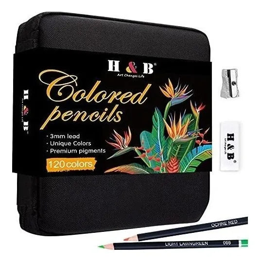 Kit 122 Lapices De Colores Núcleo Suave Profesional Dibujo Arte