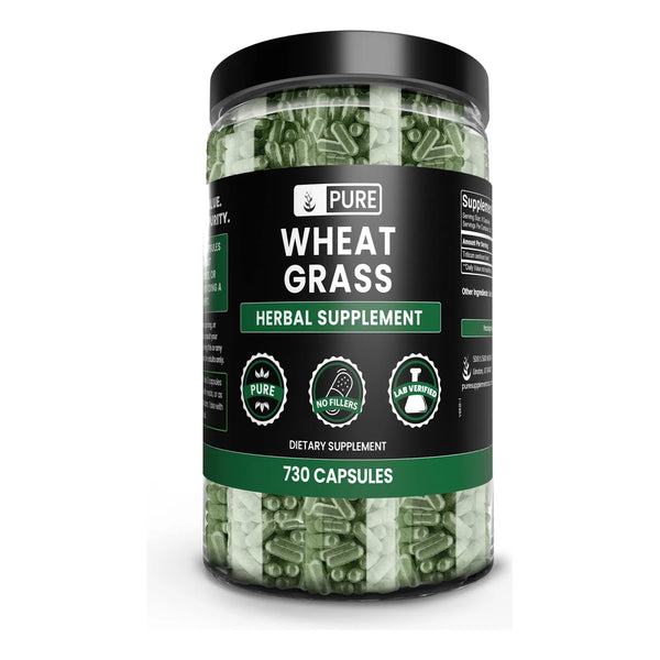 Hierba De Trigo 730 Cápsulas Puras Verificadas Laboratorio Sin Aditivos