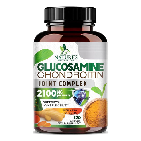 Complejo Glucosamina Condroitina Msm Triple Fuerza Con Cúrcuma Y Boswellia 2100mg Soporte Articular