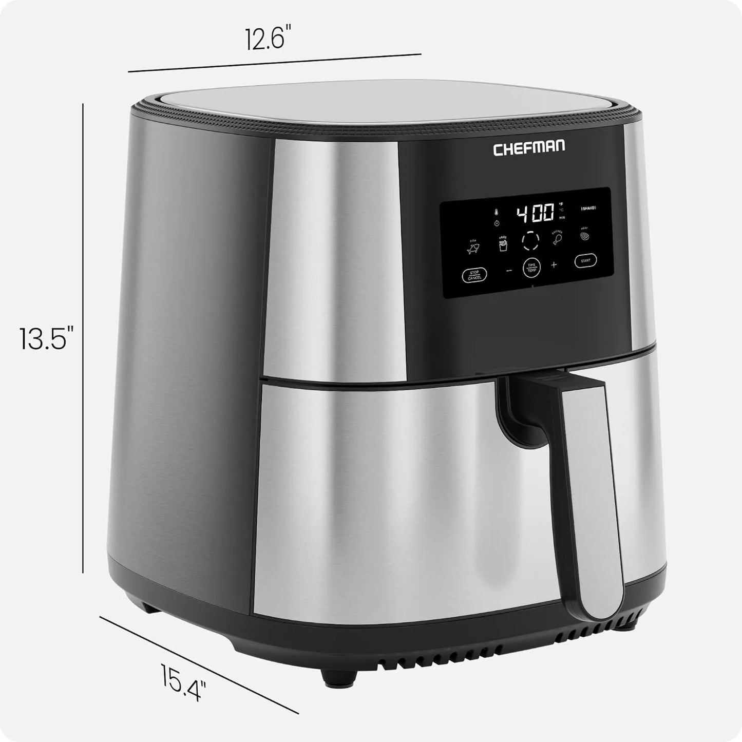 Freidora De Aire Chefman 3 8 Litros Digital 4 6 Personas Menos Aceite
