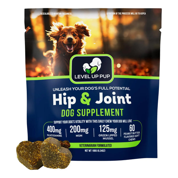 Suplemento Para Perros Cuidado De Caderas Y Articulaciones Sabor Mantequilla De Maní