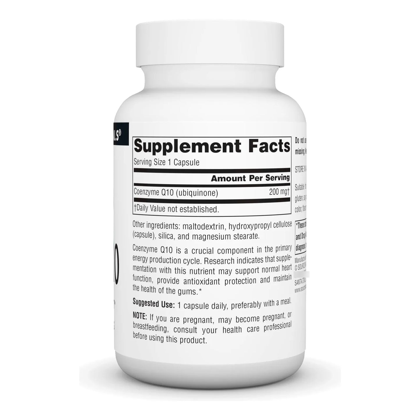 Coenzima Q10 Antioxidante 200 Mg Soporte Corazón Cerebro Inmunidad 60 Cápsulas Vegetarianas