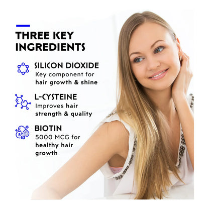 Tabletas Elon Matrix 5000 Suplemento Capilar Con Biotina Para Cabello Fuerte Y Brillante