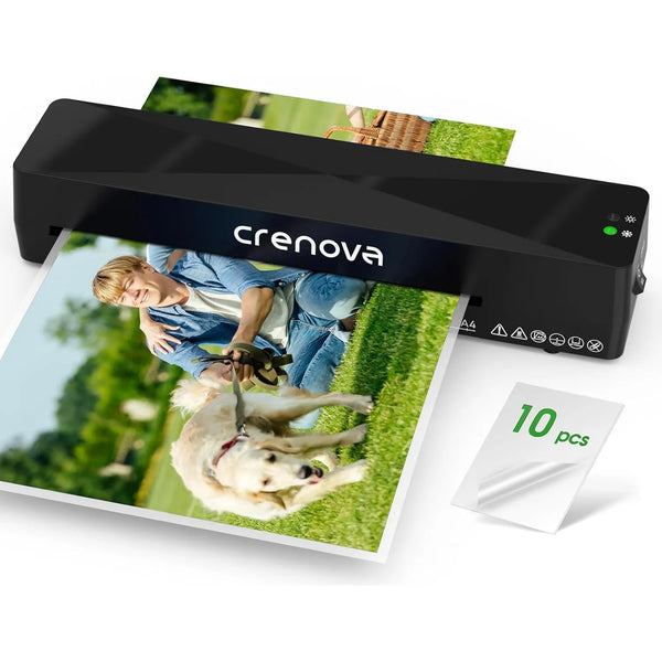 Laminadora Termica Crenova 4 En 1 Uso Comercial A4 9 Pulgadas Modo Frio Y Caliente