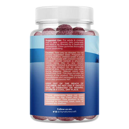 Gomitas Relajantes De Magnesio Para Niños Sabor Delicioso 85 Mg Por Porción