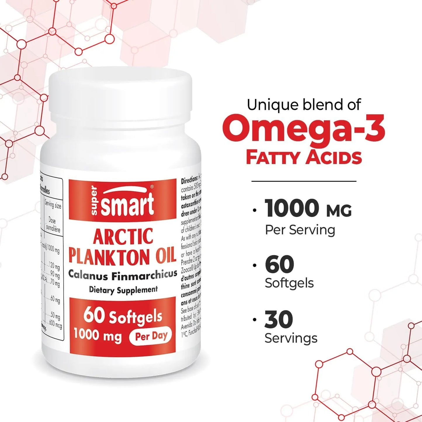 Aceite De Plancton Ártico 1000 Mg Diario Nutrición Superior Con Omega 3 EPA DHA Y Astaxantina