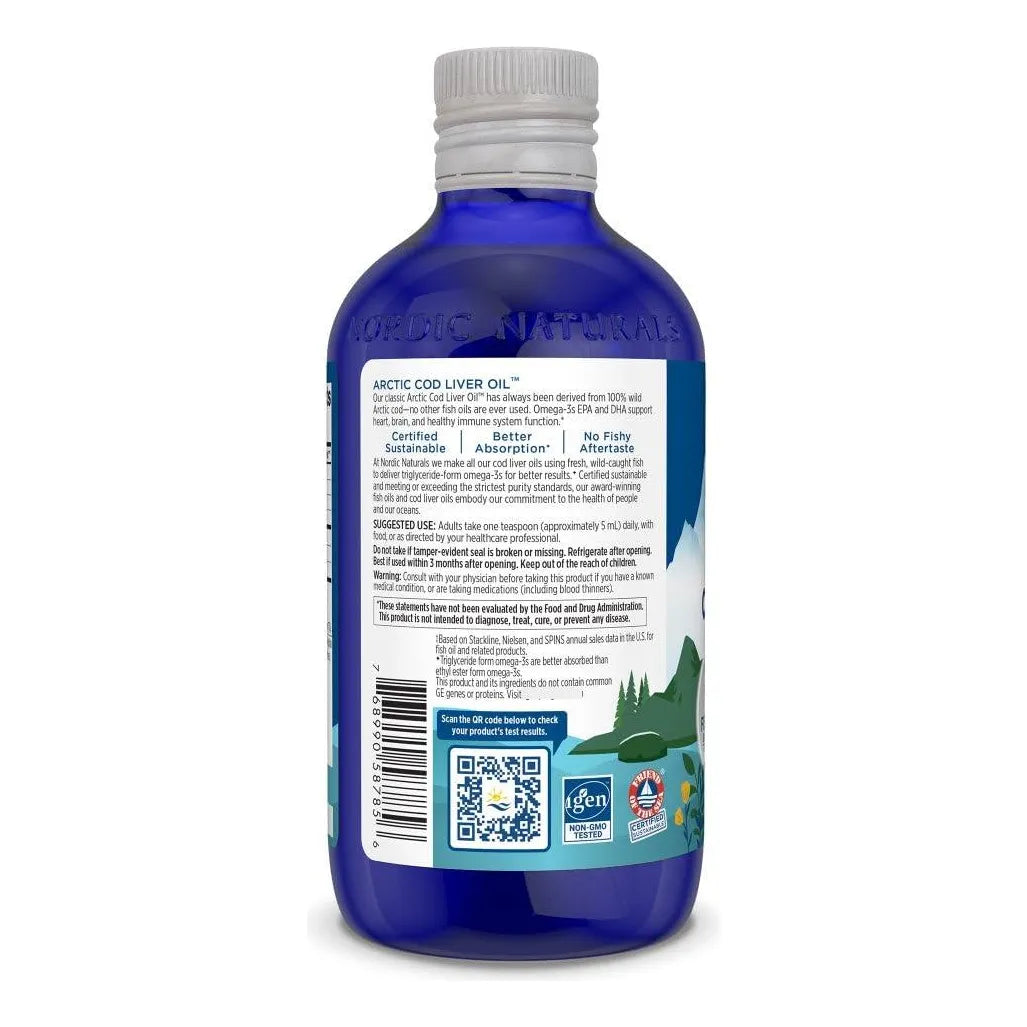 Aceite De Hígado De Bacalao Limón Para Corazón Y Cerebro Arctic CLO