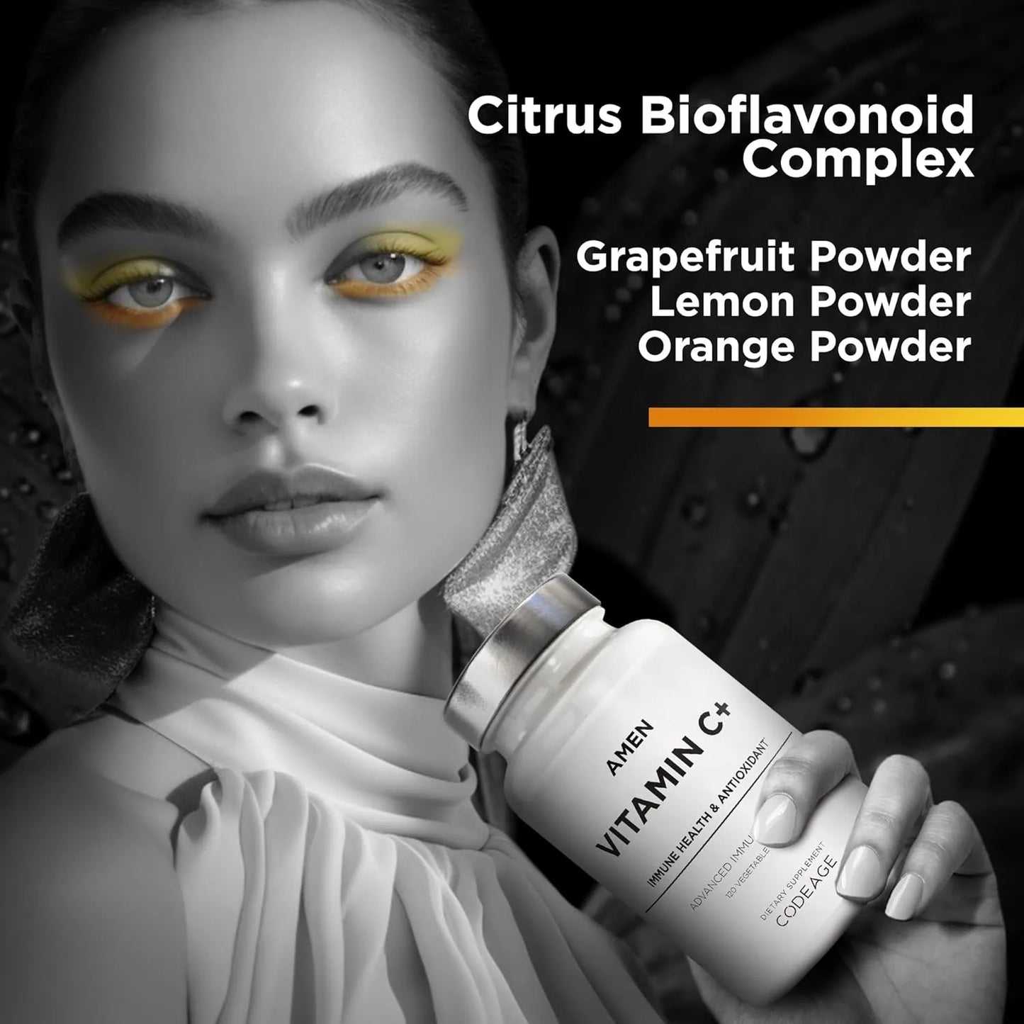 Vitamina C Con Zinc Bioflavonoides Quercetina Y Saúco 120 Cápsulas Vegano