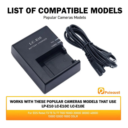 Cargador LP E10 Para Canon Baterias Eos Rebel T7 T6 T5 Seguro Y Rapido