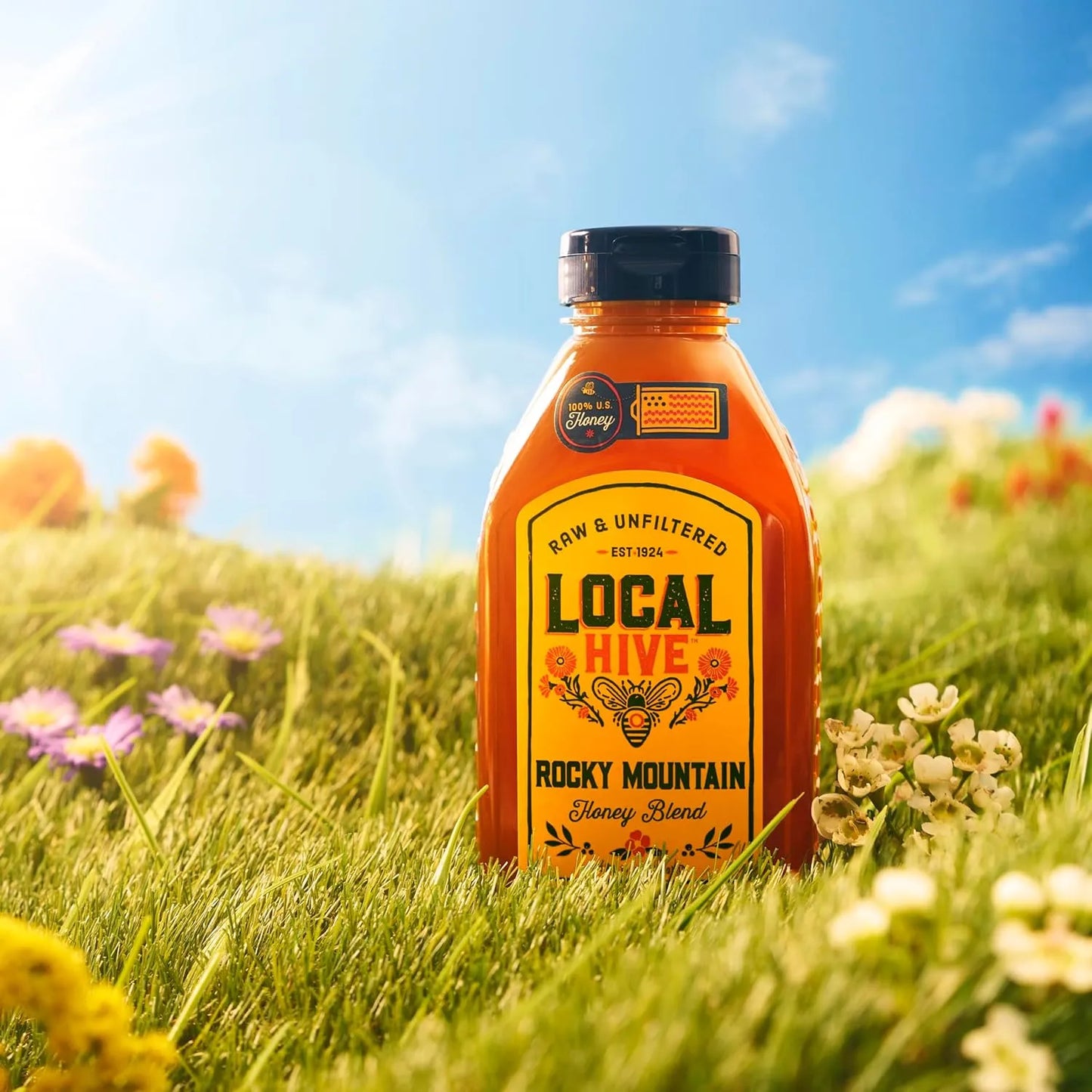 Miel Natural De Montañas Rocosas 907g Tarro Grande 32oz Importado Estados Unidos