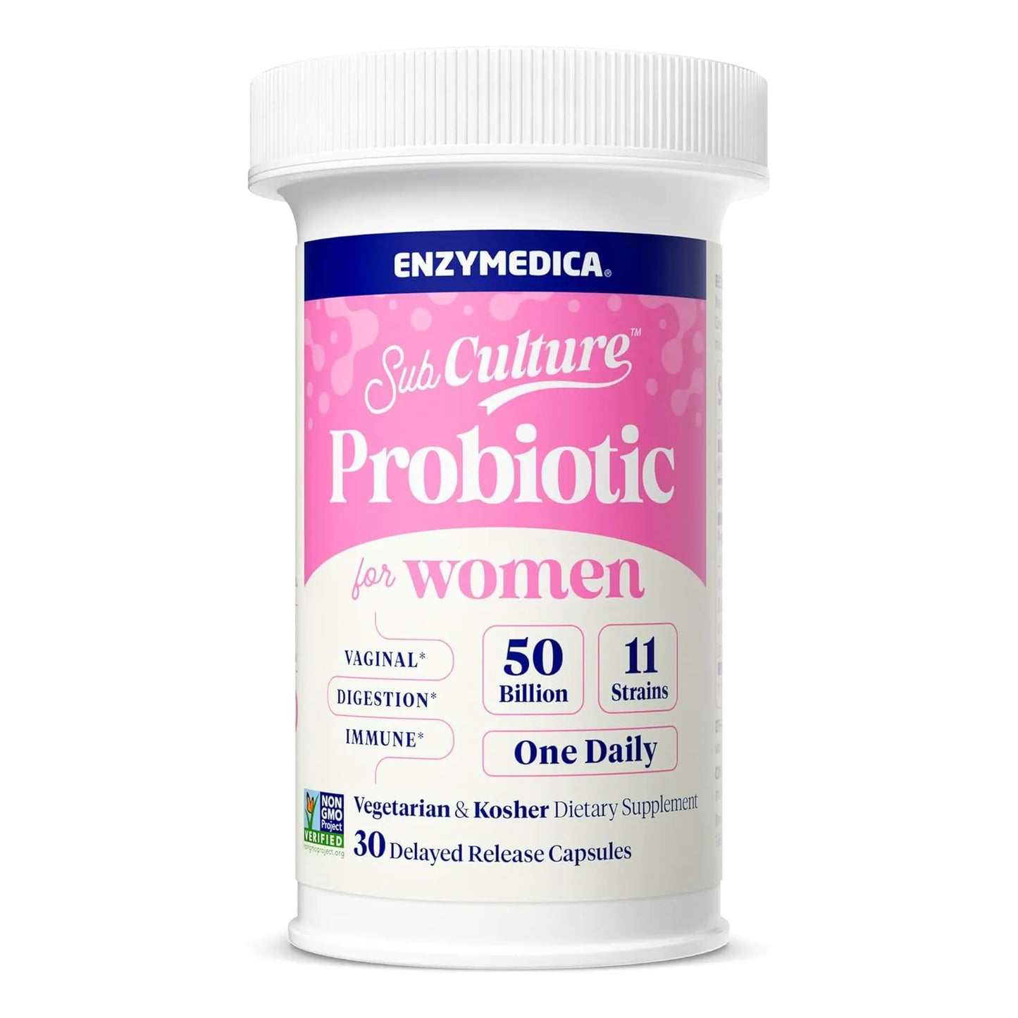 Probióticos Para Salud Vaginal Y Urinaria Femenina 50 Mil Millones UFC Enzymedica SubCulture