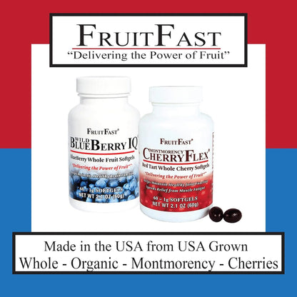 Cereza Orgánica Roja 100% 60 Cápsulas Promueve Salud Articular FruitFast CherryFlex