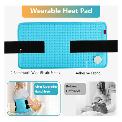 Almohadilla Termica Electrica Portatil Grande Alivia Dolor Espalda Y Musculos