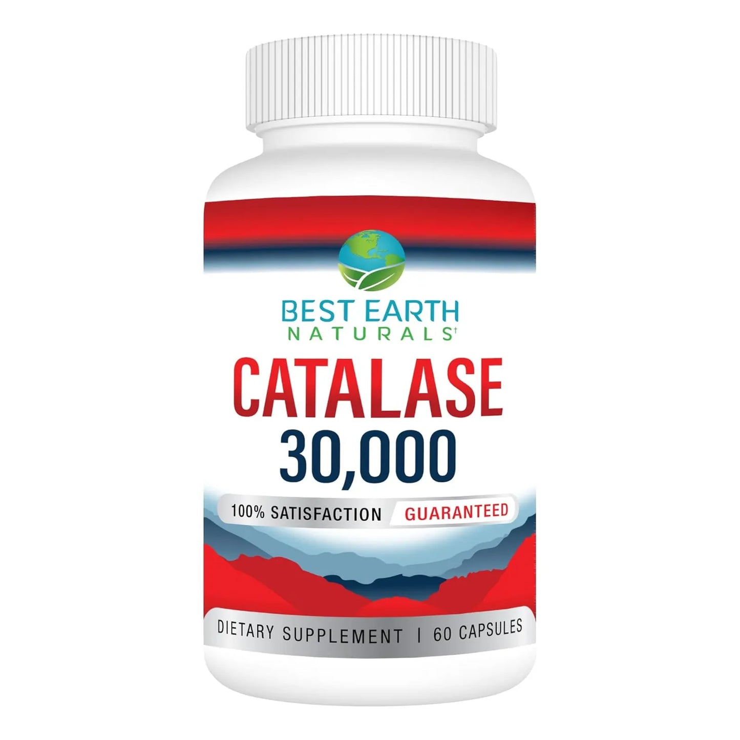 Capsulas Naturales Catalasa 30000 Para Cabello Fuerte Y Saludable 60 Unidades